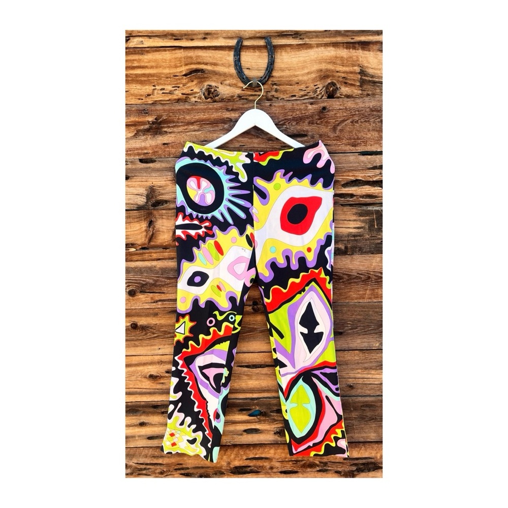 EMILIO PUCCI | Colorful Retro Psychedelic Pants 8
